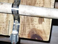 Country boy trains with multiple toys