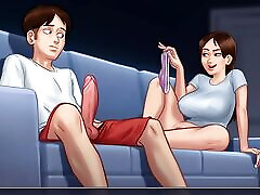 i caught my stepsis watch porn in tv and fuck her so hard, summer time saga jenny