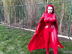 Latex Superhero Miss Fetilicious