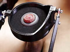 Testing a new BDSM machine for japanes vs negro big masturbation and intense orgasms!