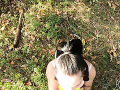 Slutty Tourist Sucks and Fucks Outdoors