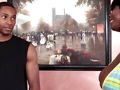 Stacy Adams a horny dark skinned brunette woman gets her