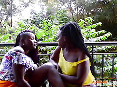 Horny Nigerian BBW Lesbians Fingering and Eating Hairy Pussy