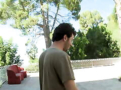My neighbor a MILF with huge breasts gets fucked in the