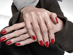 Lady Victoria Valente - Beautiful Red Fingernails Lady Victoria Valente - Beautiful Red Fingernails