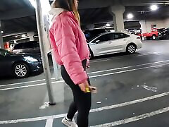 Girl Sucking Dick Stranger in Car Sucked All the Cum
