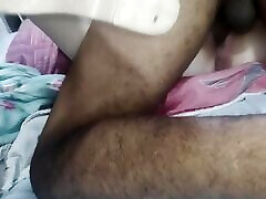 Married hotwife slut asks lover to cum inside her pussy and tells cuckold to clean it