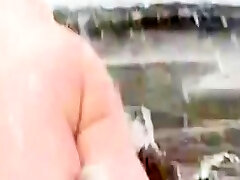 Fat guy skinny dipping