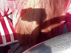 Italian Big jarawa fuck video Milf Artemisia Love Hot Solo Car Ride Driving around and showing her juicy boobs
