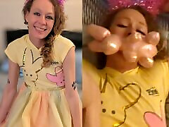 Blonde Easter karla elisa Gagged And Cum Blasted Part 1