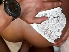 Ebony crazy back shot