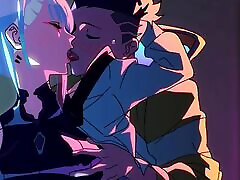Cyber Punk Passional Blowjob - Cum In Mouth - ANIME