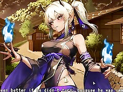 Ep9: Double Footjob with Manari and Yutaka - Half-demon Shinobi