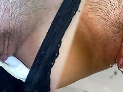 zusammenstellung! in verschiedene höschen mit pads gepisst! nahaufnahme! pov!