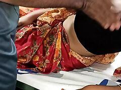 mysore New married couples enjoying saree romance in bed