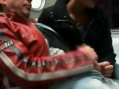 Public blowjob on train station Public blowjob on train station