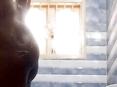 See how the boy takes bath in his bathroom, he also applies soap on the and shakes it too. See how the boy takes bath in his bathroom, he also applies soap on the and shakes it too.