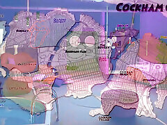 Bitch Swallows Cock, Jerks off with Her Legs and Bounces Her Ass Cockham Superheroes 25