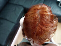 GERMAN SCOUT - Skinny Tall lady boy like women Redhead Ginger Girl Soley Summer First Time Porn Casting