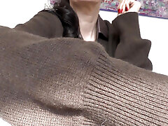 Stepmother in a Cashmere Sweater, Sweater Love, Cum on Sweater POV, Lady Victoria Valente