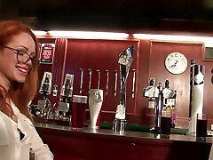 Gorgeous Ella Hughes pounded hard by Pascal White in the bar