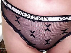 Compilation! Close-up pissing in different panties with pads! POV!