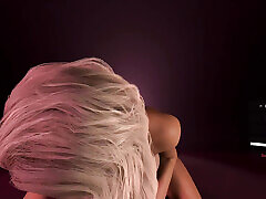 Beautiful BDSM Bald Pussy Blonde Rides Your Hard Cock