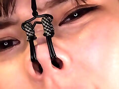 Japanese babe toys pussy
