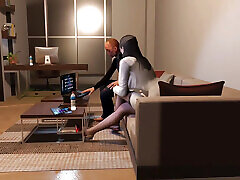 Cheating Wife Fuck the Old Man Big Cock Client p1 - 3D Animation Hentai