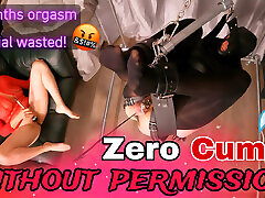 آموزش صفر Cums بدون اجازه! زن سروری, ارگاسم خراب, مشت کردن در تعلیق, Ballbusting, واقعی, در خانه