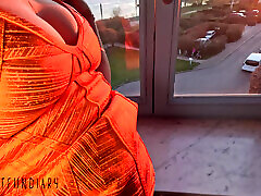 hot lady in tight bodycon dress fucked standing doggystyle risky sundowner window - projectfundiary