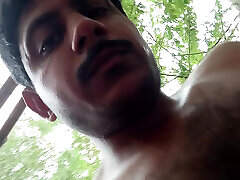 Handsome man masturbation time.