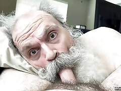 Cum Hungry Daddy Sucks Cock, Milked to the Last Drop