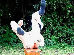 fuck ass striptease son jumps on mom naked outside outdoor