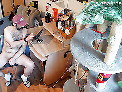 Exhibitionist Masturbation by the Open Window - Watch Me Stroke in Public View