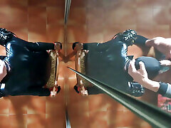 milf chairtied, throatfucked con anello gag e throatpie