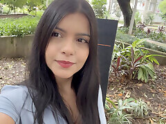 Latina Pornstar Picks Up Guy In Public Park to Film Porn