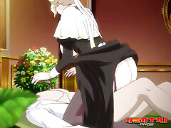 HENTAI PROS - You Come Home To Maid Maria&039;s 1st tim bechi Tits, Wet Pussy, vintage brunette dress white gloves Obedient, Slutty Service