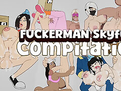 The sensual couple women sex on the plane gangbang Fuckerman Skyfuck Compilation - Jazziuu