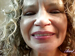 Your Horny Mature Stepaunt Tia Sucks Your Cock POV