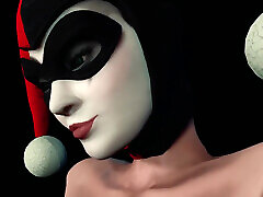 harley quinn collant footjob