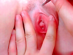 petite pussy closed in tight lips inside