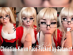Christian Karen Gets Face Fucked by Satanist Short Version