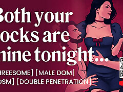 ASMR Audio Porn: tracy adams fuck movie tribute to missionary with BDSM, Double Penetration & Cock Sharing - Erotic Audio for Women