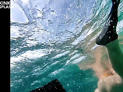 Snorkel Slut in Paradise - bro fuck sis mom Flash & Naughty Tease