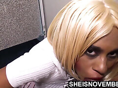 Pressuring Step Sister for Kinky Wet Pussy Fucking, Point of View Blowjob on Restroom Toilet, Debauched Taboo Sex in Pink Dress