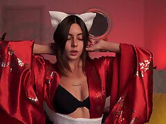 Filming a SOLO PORN SET of a Japanese KITSUNE FOX. Full 1ladki 7ladke Video