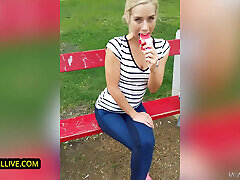 Nesty eats ass so well she gets two cumshots - raw & xxl curvy ass sister - petite blonde loves rimming man ass