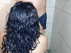 My stepbrother&039;s pervert keeps staring at me while I take a bath, gets hot and gives me hard sex the way I like it