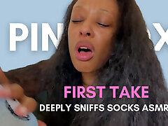 Pink Foxx Deeply Sniffs Socks ASMR FIRST TAKE